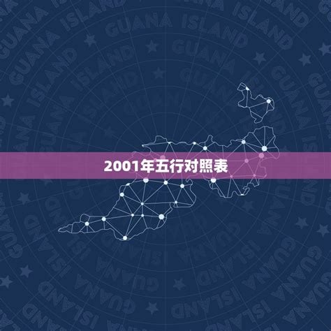 2001五行